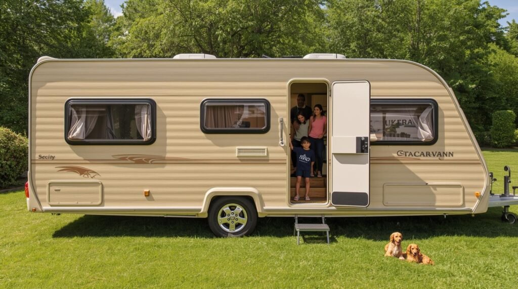 Welche Camper-Typen müssen besonders auf das Wohnwagengewicht achten? 2 Mittelklasse Wohnwagen fuer Familien - Camping Check