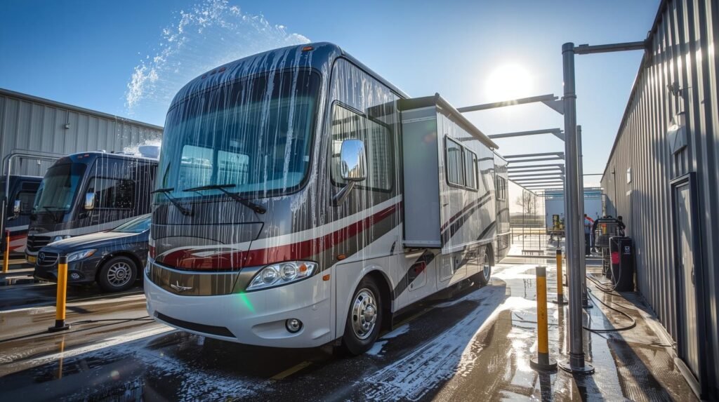 Die beste Wohnmobil-Waschstraße: Tipps für eine gründliche Reinigung 3 Die richtige Waschanlage fuer Ihr Reisemobil finden1 - Camping Check