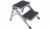 Bo-Camp Double Trittstufe, grau/schwarz, 50x59x40cm