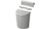 Pro Plus Abfalleimer mit Deckel, 10L, grau
