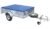 Pro Plus Anhänger Flachplane mit Gummigurt, 2075x1140x50mm