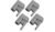 Dorema Easy Grip Schnellverschluss, 22mm, 4er-Pack