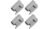 Dorema Easy Grip Schnellverschluss, 28mm, 4er-Pack