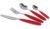 Gimex Besteckset, flach, 16-teilig, rot