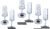silwy Magnet Sektgläser, Kunststoff, 150ml, 6er Set