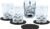silwy Magnet Shotglas, Kristallglas, 4er Set, 40ml, transparent