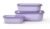 Mepal Cirqula Multischüssel-Set, rechteckig, 3-teilig, flach, nordic lilac