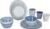 Bo-Camp Mix & Match Geschirrset, 16-teilig, blau