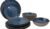 Bo-Camp Halo Geschirrset, 12-teilig, blau