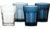 Bo-Camp Mix & Match Trinkglas, 200ml, 4er Set, blau