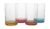 Gimex Colour Line Wasserglas, 4er Set, 320ml, Rainbow