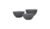 Travellife Palma Schalen Set mit Deckel, 3er Set, dunkelgrau