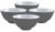 Bo-Camp Schale, 650ml, 4er-Set, grau