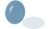 Bo-Camp Essteller, Ø25,7cm, 4er-Set, blau