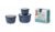 Mepal Cirqula Multischüssel-Set, rund, 3-teilig, hoch, nordic denim