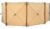 KingCamp Stonehenge Q 500 Camden Windschutz, beige