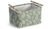 Zeller Leaves Aufbewahrungsbox, Baumwolle/Polyester, 35x27x20,5cm
