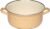 Riess Kasserolle mit Chromrand, Emaille, 20cm, 2L, goldgelb