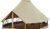 KingCamp Khan 400 C Rund-/Tipizelt, 6-Personen, 400x400x250cm, beige