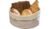 APS Brotkorb/-tasche aus Baumwolle, krempelbar, 25x18cm, beige