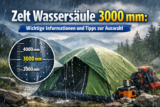 Zelt Wassersäule 3000 mm: Wichtige Informationen und Tipps zur Auswahl