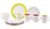 Gimex Rainbow Flowers Geschirrset, 16-teilig