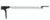 Fensteraussteller mit Klick-Klack-Automatik und Verschlussriegel, Polyfix fittings, 230mm links