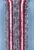 Arisol Chenille Flauschvorhang, 56×185 cm, grau-rot-weiß, ideal für Caravans