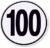 Menbaa Geschwindigkeitsschild, 100 km/h