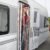 Brunner Chenille Flauschvorhang, 56×175 cm, blau/silber, ideal für Caravans