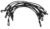 Hindermann Gummispanner mit 2 Kunststoff-Haken, 28cm, 10er-Pack