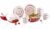Gimex Classic Line Twist Geschirrset, 16-teilig, rot