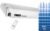 Thule Omnistor 9200 Markise, mit Motor weiß, Blue Sky, 400cm