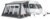 Dorema Mistral XL All Season Vorzelt, 360x240cm, anthrazit/grau