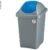 Stefanplast Abfalleimer mit Schwingdeckel, 30 Liter, blau/grau