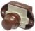Push Lock Komplettset, braun, 50er Pack