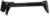 FAWO Tischplattenhalter abklappbar, 402mm, Aluminium schwarz eloxiert
