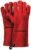 Feuermeister Premium BBQ Grillhandschuhe aus Spaltleder, rot, Gr. 10