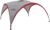Coleman Shades of Rock Festival Shelter, 450x450x243cm, grau/rot