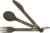 Vargo Titan-Besteckset, 3-teilig, braun