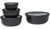 Mepal Cirqula Multischüssel-Set, flach, 4-teilig, nordic black