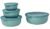 Mepal Cirqula Multischüssel-Set, rund, 4-teilig, flach, nordic green
