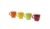 Gimex Rainbow Henkelbecher Set, 350ml, 4 Stück