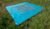 Bent Zip Carpet verbindbarer Teppich, 250x250cm, blau