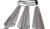 Bent Sandhering mit Spannring, 3er-Pack