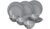Flamefield Cool Grey Geschirrset, 12-teilig