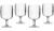 Bo-Camp Weinglas, Kunststoff, 250ml, 4er Set