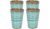 Bo-Camp Halo Becher, 400ml, 4er-Set, aqua