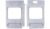 Hecktürverkleidung für Fiat Ducato (H2) ab Bj. 07/2006, 2er-Set, grau