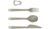 Origin Outdoors Besteckset, Titan, 3-teilig